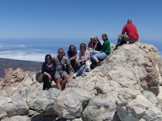 Notre groupe au sommet 3718 mètres