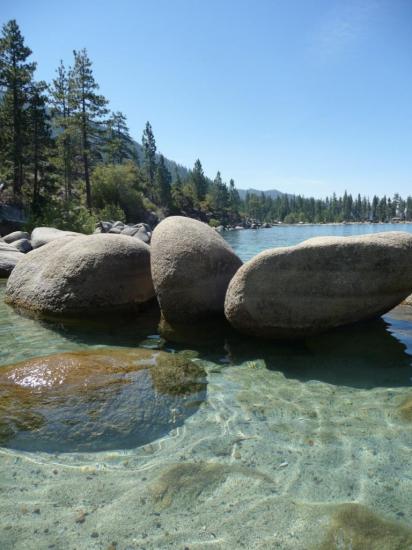 Blocs de granit Sans Harbor lake Tahoe