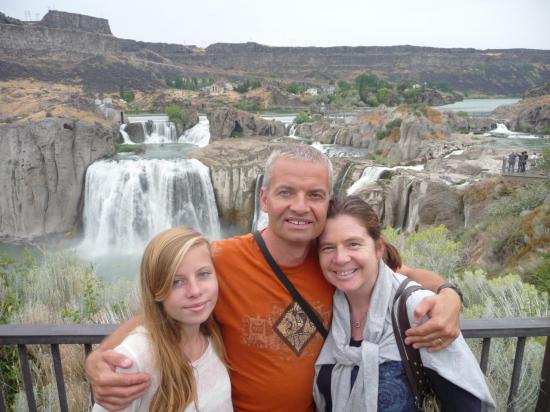 Moment de Bonheur en famille a Twin Falls , Idaho . 